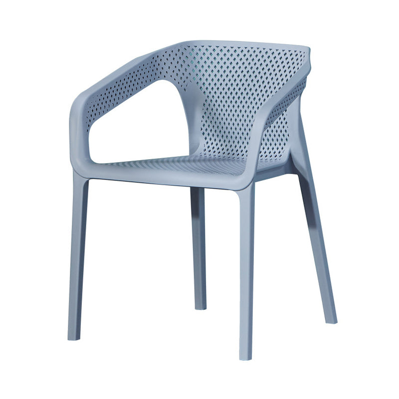 Contemporary Dining Room Chairs Plastic Dining Arm Chair for Home Use (Set of 4) Clearhalo ' kitchen&dining_furn' 'Dining Chairs' 'Dining Tables & Seating' 'dining_chair' 'furn' 'furn_dining_chair' 'Furniture' 'furniture_dining_chair' 'Kitchen & Dining Furniture' 'kitchen' 3871327