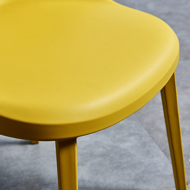 Contemporary Restaurant Plastic Side Chair Matte Finish Solid Back Dining Side Chair (Set of 2) Clearhalo ' kitchen&dining_furn' 'Dining Chairs' 'Dining Tables & Seating' 'dining_chair' 'furn' 'furn_dining_chair' 'Furniture' 'furniture_dining_chair' 'Kitchen & Dining Furniture' 'kitchen' 3871369