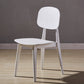 Scandinavian Conference Plastic Side Chair Matte Finish Open Back Dining Chair White 1 Piece Clearhalo ' kitchen&dining_furn' 'Dining Chairs' 'Dining Tables & Seating' 'dining_chair' 'furn' 'furn_dining_chair' 'Furniture' 'furniture_dining_chair' 'Kitchen & Dining Furniture' 'kitchen' 3871400