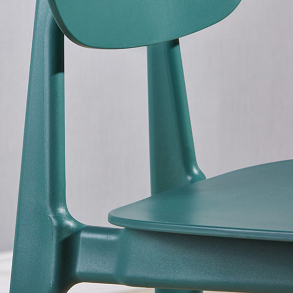 Scandinavian Conference Plastic Side Chair Matte Finish Open Back Dining Chair Clearhalo ' kitchen&dining_furn' 'Dining Chairs' 'Dining Tables & Seating' 'dining_chair' 'furn' 'furn_dining_chair' 'Furniture' 'furniture_dining_chair' 'Kitchen & Dining Furniture' 'kitchen' 3871404