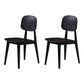 Scandinavian Conference Plastic Side Chair Matte Finish Open Back Dining Chair Black 2 Piece Set Clearhalo ' kitchen&dining_furn' 'Dining Chairs' 'Dining Tables & Seating' 'dining_chair' 'furn' 'furn_dining_chair' 'Furniture' 'furniture_dining_chair' 'Kitchen & Dining Furniture' 'kitchen' 3871411