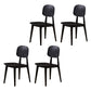 Scandinavian Conference Plastic Side Chair Matte Finish Open Back Dining Chair Black 4 Piece Set Clearhalo ' kitchen&dining_furn' 'Dining Chairs' 'Dining Tables & Seating' 'dining_chair' 'furn' 'furn_dining_chair' 'Furniture' 'furniture_dining_chair' 'Kitchen & Dining Furniture' 'kitchen' 3871412