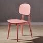 Scandinavian Conference Plastic Side Chair Matte Finish Open Back Dining Chair Pink 1 Piece Clearhalo ' kitchen&dining_furn' 'Dining Chairs' 'Dining Tables & Seating' 'dining_chair' 'furn' 'furn_dining_chair' 'Furniture' 'furniture_dining_chair' 'Kitchen & Dining Furniture' 'kitchen' 3871413