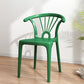 Modern Indoor-Outdoor Plastic Chair Patio Armless Wishbone Single Chair Dark Green Clearhalo ' kitchen&dining_furn' 'Dining Chairs' 'Dining Tables & Seating' 'dining_chair' 'furn' 'furn_dining_chair' 'Furniture' 'furniture_dining_chair' 'Kitchen & Dining Furniture' 'kitchen' 3871443