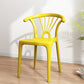 Modern Indoor-Outdoor Plastic Chair Patio Armless Wishbone Single Chair Yellow Clearhalo ' kitchen&dining_furn' 'Dining Chairs' 'Dining Tables & Seating' 'dining_chair' 'furn' 'furn_dining_chair' 'Furniture' 'furniture_dining_chair' 'Kitchen & Dining Furniture' 'kitchen' 3871455