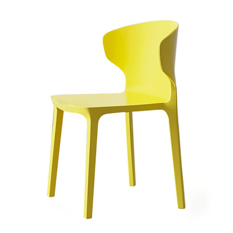 Scandinavian Conference Plastic Side Chair Matte Finish Wingback Dining Chair Clearhalo ' kitchen&dining_furn' 'Dining Chairs' 'Dining Tables & Seating' 'dining_chair' 'furn' 'furn_dining_chair' 'Furniture' 'furniture_dining_chair' 'Kitchen & Dining Furniture' 'kitchen' 3871478