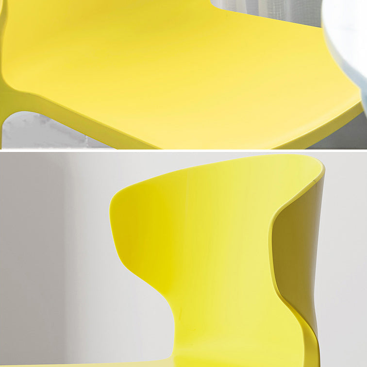 Scandinavian Conference Plastic Side Chair Matte Finish Wingback Dining Chair Clearhalo ' kitchen&dining_furn' 'Dining Chairs' 'Dining Tables & Seating' 'dining_chair' 'furn' 'furn_dining_chair' 'Furniture' 'furniture_dining_chair' 'Kitchen & Dining Furniture' 'kitchen' 3871481