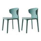 Scandinavian Conference Plastic Side Chair Matte Finish Wingback Dining Chair Green 2 Piece Set Clearhalo ' kitchen&dining_furn' 'Dining Chairs' 'Dining Tables & Seating' 'dining_chair' 'furn' 'furn_dining_chair' 'Furniture' 'furniture_dining_chair' 'Kitchen & Dining Furniture' 'kitchen' 3871483