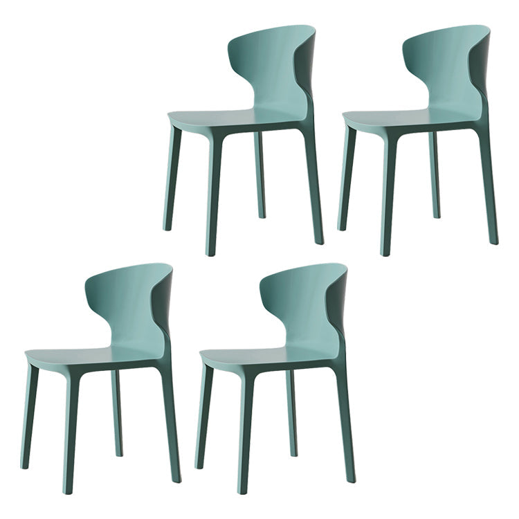 Scandinavian Conference Plastic Side Chair Matte Finish Wingback Dining Chair Green 4 Piece Set Clearhalo ' kitchen&dining_furn' 'Dining Chairs' 'Dining Tables & Seating' 'dining_chair' 'furn' 'furn_dining_chair' 'Furniture' 'furniture_dining_chair' 'Kitchen & Dining Furniture' 'kitchen' 3871484