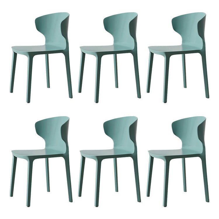 Scandinavian Conference Plastic Side Chair Matte Finish Wingback Dining Chair Green 6 Piece Set Clearhalo ' kitchen&dining_furn' 'Dining Chairs' 'Dining Tables & Seating' 'dining_chair' 'furn' 'furn_dining_chair' 'Furniture' 'furniture_dining_chair' 'Kitchen & Dining Furniture' 'kitchen' 3871487