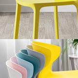 Scandinavian Conference Plastic Side Chair Matte Finish Wingback Dining Chair Clearhalo ' kitchen&dining_furn' 'Dining Chairs' 'Dining Tables & Seating' 'dining_chair' 'furn' 'furn_dining_chair' 'Furniture' 'furniture_dining_chair' 'Kitchen & Dining Furniture' 'kitchen' 3871488