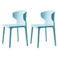 Scandinavian Conference Plastic Side Chair Matte Finish Wingback Dining Chair Sky Blue 2 Piece Set Clearhalo ' kitchen&dining_furn' 'Dining Chairs' 'Dining Tables & Seating' 'dining_chair' 'furn' 'furn_dining_chair' 'Furniture' 'furniture_dining_chair' 'Kitchen & Dining Furniture' 'kitchen' 3871495