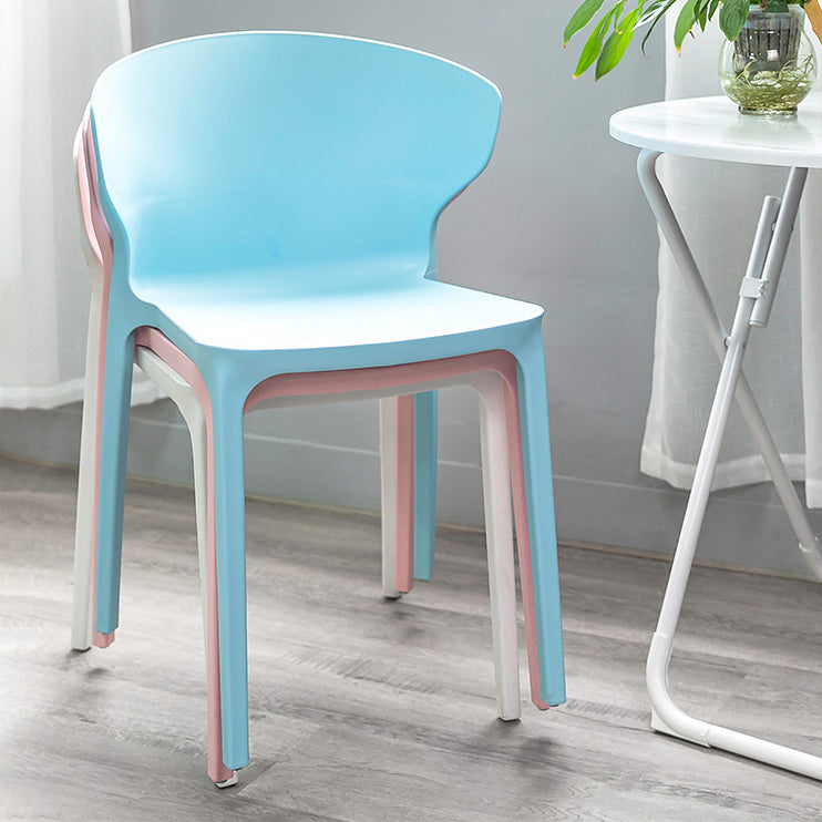 Scandinavian Conference Plastic Side Chair Matte Finish Wingback Dining Chair Clearhalo ' kitchen&dining_furn' 'Dining Chairs' 'Dining Tables & Seating' 'dining_chair' 'furn' 'furn_dining_chair' 'Furniture' 'furniture_dining_chair' 'Kitchen & Dining Furniture' 'kitchen' 3871496
