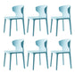 Scandinavian Conference Plastic Side Chair Matte Finish Wingback Dining Chair Sky Blue 6 Piece Set Clearhalo ' kitchen&dining_furn' 'Dining Chairs' 'Dining Tables & Seating' 'dining_chair' 'furn' 'furn_dining_chair' 'Furniture' 'furniture_dining_chair' 'Kitchen & Dining Furniture' 'kitchen' 3871498