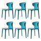 Scandinavian Conference Plastic Side Chair Matte Finish Wingback Dining Chair Peacock Blue 6 Piece Set Clearhalo ' kitchen&dining_furn' 'Dining Chairs' 'Dining Tables & Seating' 'dining_chair' 'furn' 'furn_dining_chair' 'Furniture' 'furniture_dining_chair' 'Kitchen & Dining Furniture' 'kitchen' 3871507