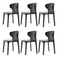 Scandinavian Conference Plastic Side Chair Matte Finish Wingback Dining Chair Black 6 Piece Set Clearhalo ' kitchen&dining_furn' 'Dining Chairs' 'Dining Tables & Seating' 'dining_chair' 'furn' 'furn_dining_chair' 'Furniture' 'furniture_dining_chair' 'Kitchen & Dining Furniture' 'kitchen' 3871516