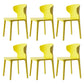 Scandinavian Conference Plastic Side Chair Matte Finish Wingback Dining Chair Lemon Yellow 6 Piece Set Clearhalo ' kitchen&dining_furn' 'Dining Chairs' 'Dining Tables & Seating' 'dining_chair' 'furn' 'furn_dining_chair' 'Furniture' 'furniture_dining_chair' 'Kitchen & Dining Furniture' 'kitchen' 3871519