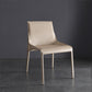 Designer Style Leather Dining Chair Matte Finish Parsons Dining Side Chair Beige 1 Piece Clearhalo ' kitchen&dining_furn' 'Dining Chairs' 'Dining Tables & Seating' 'dining_chair' 'furn' 'furn_dining_chair' 'Furniture' 'furniture_dining_chair' 'Kitchen & Dining Furniture' 'kitchen' 3871547