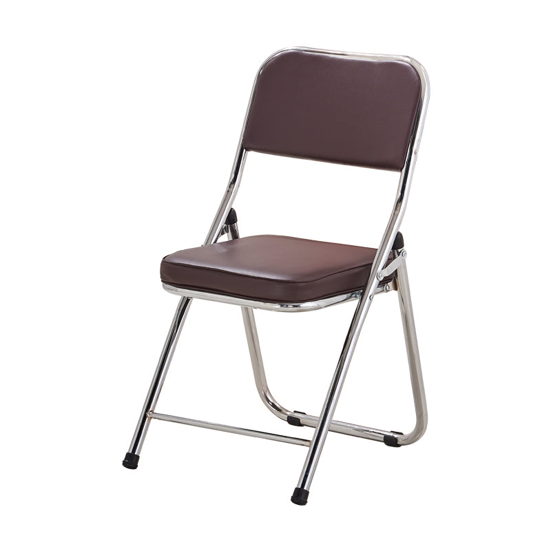 Contemporary Side Chair Metal Home Armless Upholstery Open Back Dining Side Chair Clearhalo ' kitchen&dining_furn' 'Dining Chairs' 'Dining Tables & Seating' 'dining_chair' 'furn' 'furn_dining_chair' 'Furniture' 'furniture_dining_chair' 'Kitchen & Dining Furniture' 'kitchen' 3871563