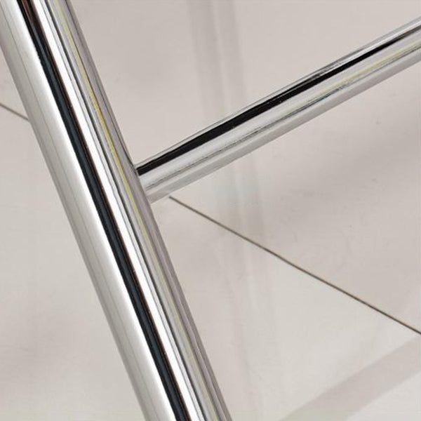 Contemporary Side Chair Metal Home Armless Upholstery Open Back Dining Side Chair Clearhalo ' kitchen&dining_furn' 'Dining Chairs' 'Dining Tables & Seating' 'dining_chair' 'furn' 'furn_dining_chair' 'Furniture' 'furniture_dining_chair' 'Kitchen & Dining Furniture' 'kitchen' 3871569