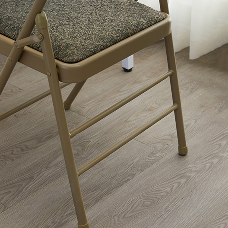 Contemporary Side Chair Home Metal Folding Open Back Armless Dining Side Chair Clearhalo ' kitchen&dining_furn' 'Dining Chairs' 'Dining Tables & Seating' 'dining_chair' 'furn' 'furn_dining_chair' 'Furniture' 'furniture_dining_chair' 'Kitchen & Dining Furniture' 'kitchen' 3871601