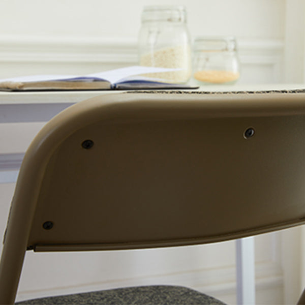 Contemporary Side Chair Home Metal Folding Open Back Armless Dining Side Chair Clearhalo ' kitchen&dining_furn' 'Dining Chairs' 'Dining Tables & Seating' 'dining_chair' 'furn' 'furn_dining_chair' 'Furniture' 'furniture_dining_chair' 'Kitchen & Dining Furniture' 'kitchen' 3871603