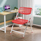 Modern Indoor-Outdoor Chair Home Metal Folding Open Back Dining Side Chair Red 1 Piece Clearhalo ' kitchen&dining_furn' 'Dining Chairs' 'Dining Tables & Seating' 'dining_chair' 'furn' 'furn_dining_chair' 'Furniture' 'furniture_dining_chair' 'Kitchen & Dining Furniture' 'kitchen' 3871618