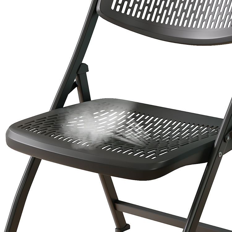 Modern Indoor-Outdoor Chair Home Metal Folding Open Back Dining Side Chair Clearhalo ' kitchen&dining_furn' 'Dining Chairs' 'Dining Tables & Seating' 'dining_chair' 'furn' 'furn_dining_chair' 'Furniture' 'furniture_dining_chair' 'Kitchen & Dining Furniture' 'kitchen' 3871622