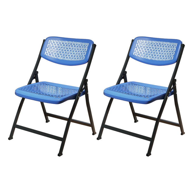 Modern Indoor-Outdoor Chair Home Metal Folding Open Back Dining Side Chair Blue 2 Piece Set Clearhalo ' kitchen&dining_furn' 'Dining Chairs' 'Dining Tables & Seating' 'dining_chair' 'furn' 'furn_dining_chair' 'Furniture' 'furniture_dining_chair' 'Kitchen & Dining Furniture' 'kitchen' 3871632