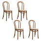 Contemporary Style Beech Wood Chairs Windsor Back Side Kitchen Dining Chairs Brown Wicker & Rattan 4 Piece Set Clearhalo ' kitchen&dining_furn' 'Dining Chairs' 'Dining Tables & Seating' 'dining_chair' 'furn' 'furn_dining_chair' 'Furniture' 'furniture_dining_chair' 'Kitchen & Dining Furniture' 'kitchen' 3871648