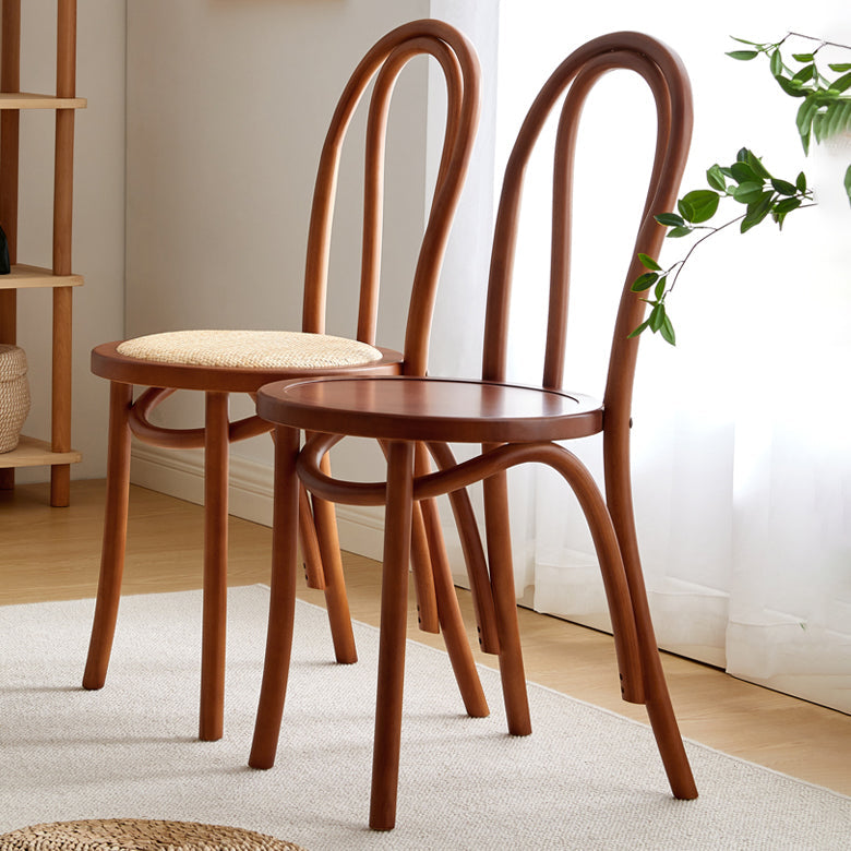 Contemporary Style Beech Wood Chairs Windsor Back Side Kitchen Dining Chairs Clearhalo ' kitchen&dining_furn' 'Dining Chairs' 'Dining Tables & Seating' 'dining_chair' 'furn' 'furn_dining_chair' 'Furniture' 'furniture_dining_chair' 'Kitchen & Dining Furniture' 'kitchen' 3871649