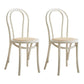 Contemporary Style Beech Wood Chairs Windsor Back Side Kitchen Dining Chairs White Wicker & Rattan 2 Piece Set Clearhalo ' kitchen&dining_furn' 'Dining Chairs' 'Dining Tables & Seating' 'dining_chair' 'furn' 'furn_dining_chair' 'Furniture' 'furniture_dining_chair' 'Kitchen & Dining Furniture' 'kitchen' 3871653