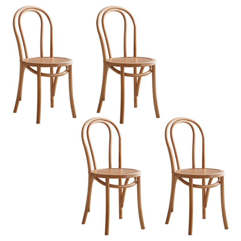 Contemporary Style Beech Wood Chairs Windsor Back Side Kitchen Dining Chairs Wood Wood 4 Piece Set Clearhalo ' kitchen&dining_furn' 'Dining Chairs' 'Dining Tables & Seating' 'dining_chair' 'furn' 'furn_dining_chair' 'Furniture' 'furniture_dining_chair' 'Kitchen & Dining Furniture' 'kitchen' 3871661