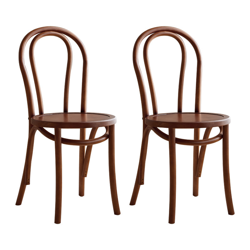 Contemporary Style Beech Wood Chairs Windsor Back Side Kitchen Dining Chairs Walnut Wood 2 Piece Set Clearhalo ' kitchen&dining_furn' 'Dining Chairs' 'Dining Tables & Seating' 'dining_chair' 'furn' 'furn_dining_chair' 'Furniture' 'furniture_dining_chair' 'Kitchen & Dining Furniture' 'kitchen' 3871677