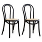Contemporary Style Beech Wood Chairs Windsor Back Side Kitchen Dining Chairs Black Wicker & Rattan 2 Piece Set Clearhalo ' kitchen&dining_furn' 'Dining Chairs' 'Dining Tables & Seating' 'dining_chair' 'furn' 'furn_dining_chair' 'Furniture' 'furniture_dining_chair' 'Kitchen & Dining Furniture' 'kitchen' 3871680