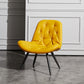 Modern Indoor-Outdoor Chair Metal Home Slipper Upholstered Armless Parsons Chair Yellow 1 Piece Clearhalo ' kitchen&dining_furn' 'Dining Chairs' 'Dining Tables & Seating' 'dining_chair' 'furn' 'furn_dining_chair' 'Furniture' 'furniture_dining_chair' 'Kitchen & Dining Furniture' 'kitchen' 3871692