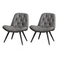 Modern Indoor-Outdoor Chair Metal Home Slipper Upholstered Armless Parsons Chair Grey 2 Piece Set Clearhalo ' kitchen&dining_furn' 'Dining Chairs' 'Dining Tables & Seating' 'dining_chair' 'furn' 'furn_dining_chair' 'Furniture' 'furniture_dining_chair' 'Kitchen & Dining Furniture' 'kitchen' 3871709