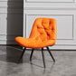 Modern Indoor-Outdoor Chair Metal Home Slipper Upholstered Armless Parsons Chair Orange 1 Piece Clearhalo ' kitchen&dining_furn' 'Dining Chairs' 'Dining Tables & Seating' 'dining_chair' 'furn' 'furn_dining_chair' 'Furniture' 'furniture_dining_chair' 'Kitchen & Dining Furniture' 'kitchen' 3871717