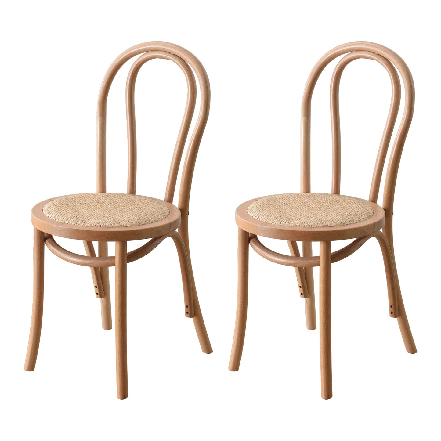 Contemporary Style Solid Wood Chair Windsor Back Side Kitchen Dining Chairs Wood Wicker & Rattan 2 Piece Set Clearhalo ' kitchen&dining_furn' 'Dining Chairs' 'Dining Tables & Seating' 'dining_chair' 'furn' 'furn_dining_chair' 'Furniture' 'furniture_dining_chair' 'Kitchen & Dining Furniture' 'kitchen' 3871730