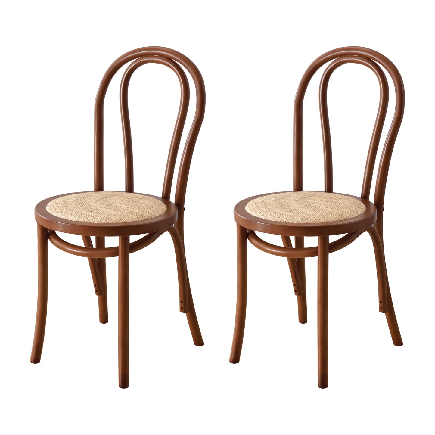 Contemporary Style Solid Wood Chair Windsor Back Side Kitchen Dining Chairs Walnut Wicker & Rattan 2 Piece Set Clearhalo ' kitchen&dining_furn' 'Dining Chairs' 'Dining Tables & Seating' 'dining_chair' 'furn' 'furn_dining_chair' 'Furniture' 'furniture_dining_chair' 'Kitchen & Dining Furniture' 'kitchen' 3871741