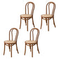 Contemporary Style Solid Wood Chair Windsor Back Side Kitchen Dining Chairs Brown Wicker & Rattan 4 Piece Set Clearhalo ' kitchen&dining_furn' 'Dining Chairs' 'Dining Tables & Seating' 'dining_chair' 'furn' 'furn_dining_chair' 'Furniture' 'furniture_dining_chair' 'Kitchen & Dining Furniture' 'kitchen' 3871747