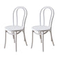 Contemporary Style Solid Wood Chair Windsor Back Side Kitchen Dining Chairs White Wood 2 Piece Set Clearhalo ' kitchen&dining_furn' 'Dining Chairs' 'Dining Tables & Seating' 'dining_chair' 'furn' 'furn_dining_chair' 'Furniture' 'furniture_dining_chair' 'Kitchen & Dining Furniture' 'kitchen' 3871752