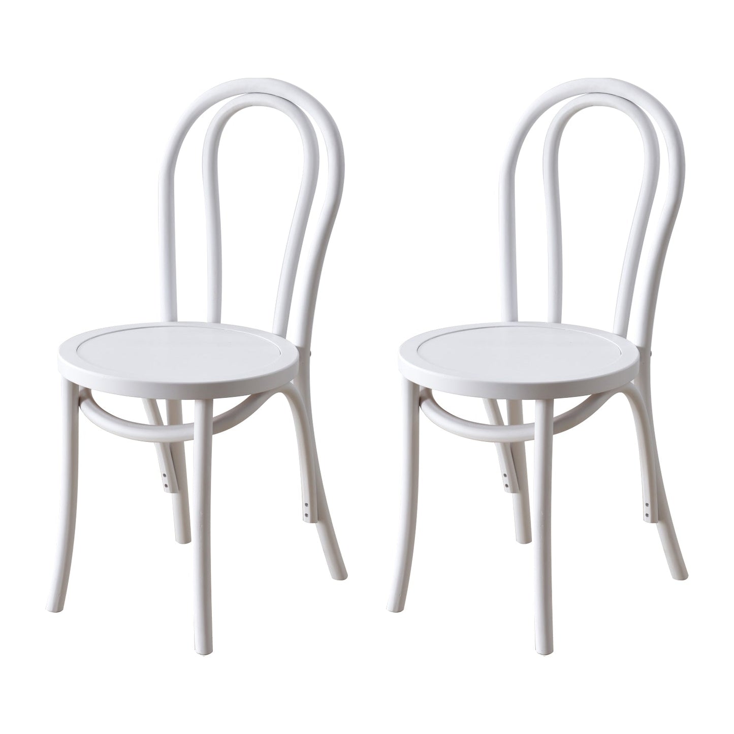 Contemporary Style Solid Wood Chair Windsor Back Side Kitchen Dining Chairs White Wood 2 Piece Set Clearhalo ' kitchen&dining_furn' 'Dining Chairs' 'Dining Tables & Seating' 'dining_chair' 'furn' 'furn_dining_chair' 'Furniture' 'furniture_dining_chair' 'Kitchen & Dining Furniture' 'kitchen' 3871752