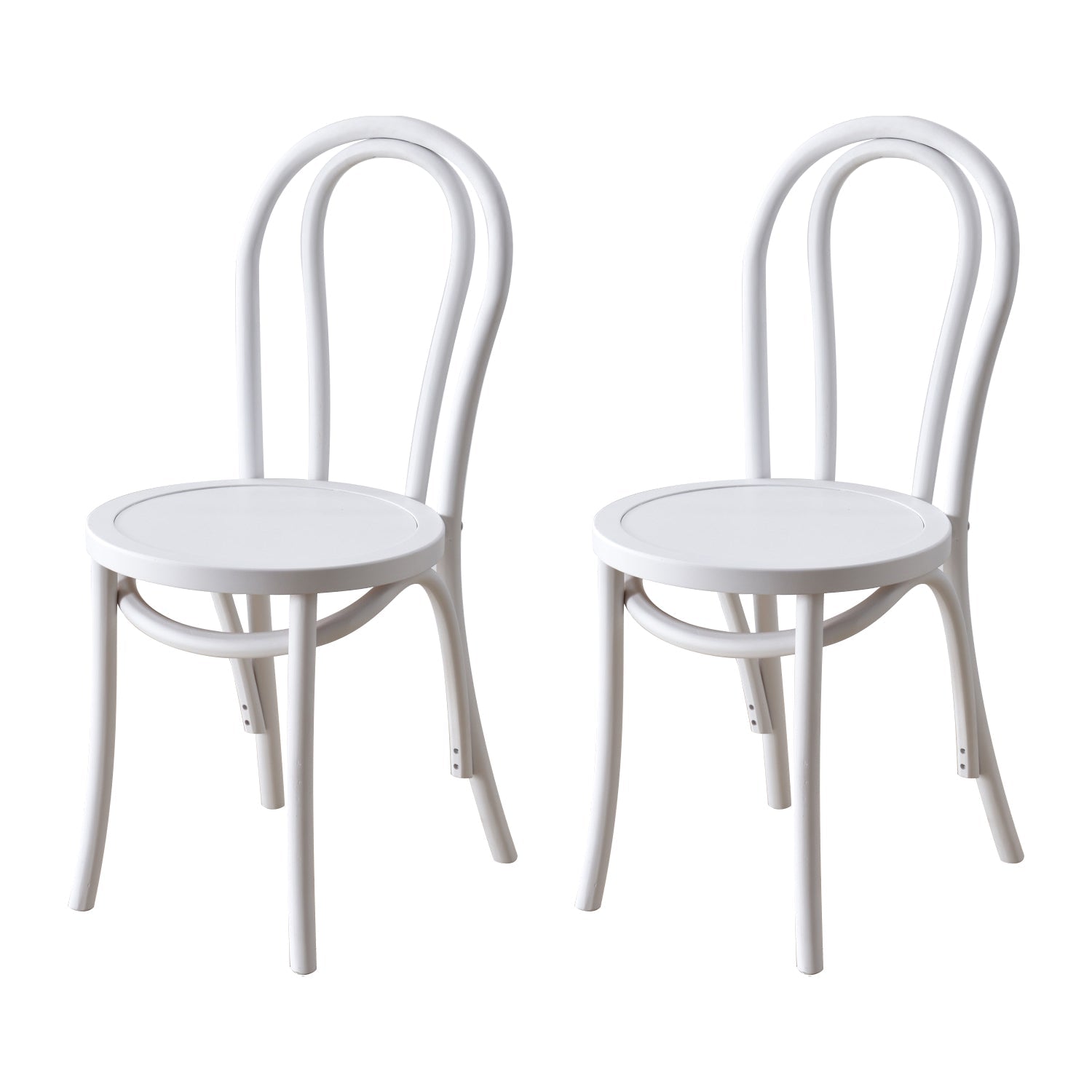 Contemporary Style Solid Wood Chair Windsor Back Side Kitchen Dining Chairs White Wood 2 Piece Set Clearhalo ' kitchen&dining_furn' 'Dining Chairs' 'Dining Tables & Seating' 'dining_chair' 'furn' 'furn_dining_chair' 'Furniture' 'furniture_dining_chair' 'Kitchen & Dining Furniture' 'kitchen' 3871752