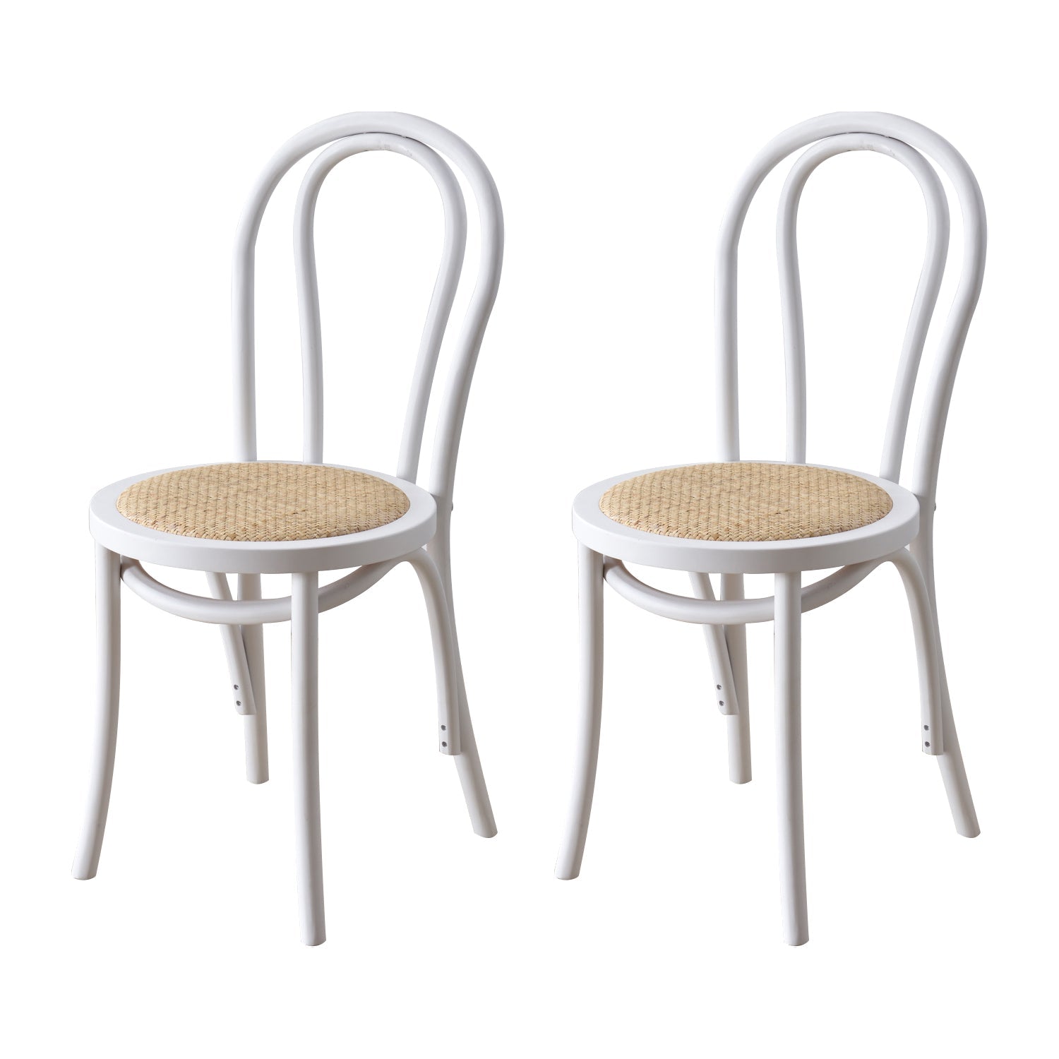 Contemporary Style Solid Wood Chair Windsor Back Side Kitchen Dining Chairs White Wicker & Rattan 2 Piece Set Clearhalo ' kitchen&dining_furn' 'Dining Chairs' 'Dining Tables & Seating' 'dining_chair' 'furn' 'furn_dining_chair' 'Furniture' 'furniture_dining_chair' 'Kitchen & Dining Furniture' 'kitchen' 3871758