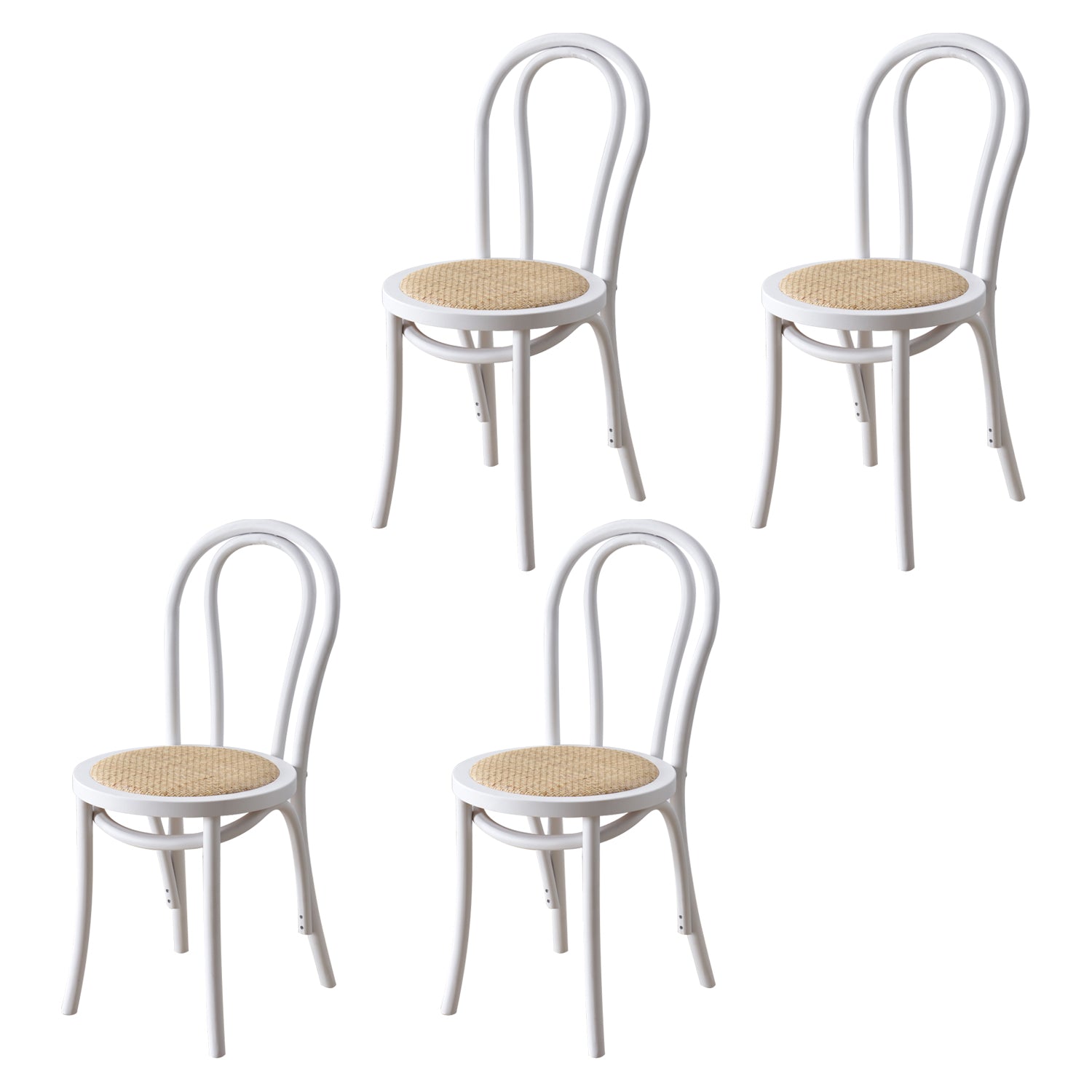 Contemporary Style Solid Wood Chair Windsor Back Side Kitchen Dining Chairs White Wicker & Rattan 4 Piece Set Clearhalo ' kitchen&dining_furn' 'Dining Chairs' 'Dining Tables & Seating' 'dining_chair' 'furn' 'furn_dining_chair' 'Furniture' 'furniture_dining_chair' 'Kitchen & Dining Furniture' 'kitchen' 3871759