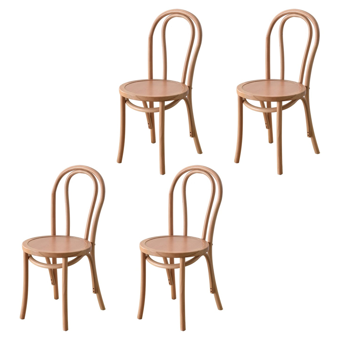 Contemporary Style Solid Wood Chair Windsor Back Side Kitchen Dining Chairs Wood Wood 4 Piece Set Clearhalo ' kitchen&dining_furn' 'Dining Chairs' 'Dining Tables & Seating' 'dining_chair' 'furn' 'furn_dining_chair' 'Furniture' 'furniture_dining_chair' 'Kitchen & Dining Furniture' 'kitchen' 3871762
