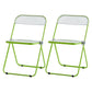 Contemporary Metal Home Side Chair Folding Open Back Dining Side Chair Light Green 2 Piece Set Clearhalo ' kitchen&dining_furn' 'Dining Chairs' 'Dining Tables & Seating' 'dining_chair' 'furn' 'furn_dining_chair' 'Furniture' 'furniture_dining_chair' 'Kitchen & Dining Furniture' 'kitchen' 3871806