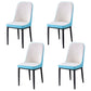 Contemporary Indoor-Outdoor Metal Dining Room Chairs Upholstered Armless Dining Chairs Blue 4 Piece Set Black Clearhalo ' kitchen&dining_furn' 'Dining Chairs' 'Dining Tables & Seating' 'dining_chair' 'furn' 'furn_dining_chair' 'Furniture' 'furniture_dining_chair' 'Kitchen & Dining Furniture' 'kitchen' 3871844