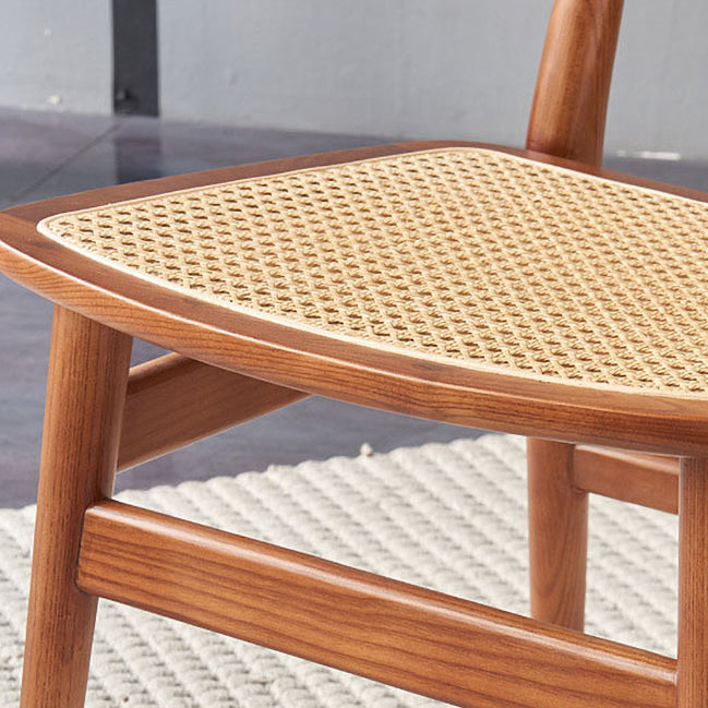 Contemporary Style Oak Wood Chair Kitchen Dining Open Back Side Chairs Clearhalo ' kitchen&dining_furn' 'Dining Chairs' 'Dining Tables & Seating' 'dining_chair' 'furn' 'furn_dining_chair' 'Furniture' 'furniture_dining_chair' 'Kitchen & Dining Furniture' 'kitchen' 3871935